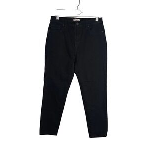 Nili Lotan x Target Straight Leg Ankle Jeans Sz 6 Black High Rise Crop